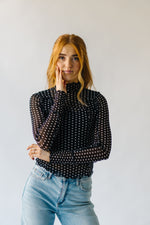 Free People: Charlie Printed Mesh Top in Luna Dot