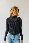 Free People: Charlie Printed Mesh Top in Luna Dot