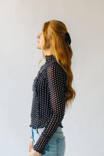 Free People: Charlie Printed Mesh Top in Luna Dot