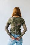 Free People: Clover Printed Thermal in Army Combo