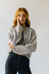 The Saina Two-Tone Sweater in Cream + Black