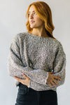 The Saina Two-Tone Sweater in Cream + Black