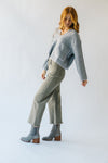 The Boykin Wide Leg Crop Jean in Olive