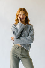 The Bradner V-Neck Sweater in Heather Grey