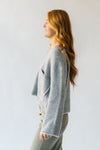 The Bradner V-Neck Sweater in Heather Grey