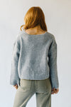 The Bradner V-Neck Sweater in Heather Grey