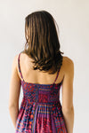 The Lexus Patterned Tank Dress in Burgundy