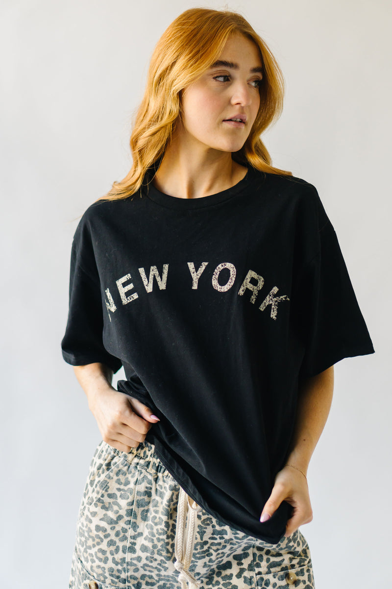 The Empire State Tee in Charcoal