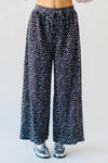 The Wininger Ditsy Floral Velvet Pant in Black