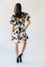 The Maddy Embroidered Floral Dress in Natural