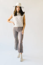 The Whitson Plaid Patterned Pant in Navy Combo