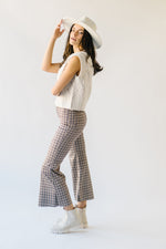 The Whitson Plaid Patterned Pant in Navy Combo