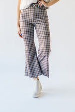 The Whitson Plaid Patterned Pant in Navy Combo