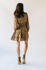 The Castrop Embroidered Dress in Brown