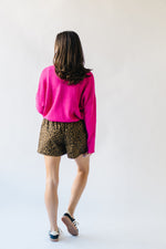 The Riggs Button-Down Sweater in Fuchsia