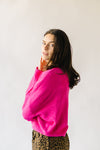 The Riggs Button-Down Sweater in Fuchsia