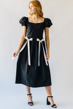 The Luskin Bow Detail Dress in Black