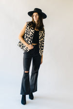 The Sabor Sherpa Vest in Leopard