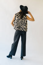 The Sabor Sherpa Vest in Leopard