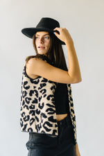 The Sabor Sherpa Vest in Leopard