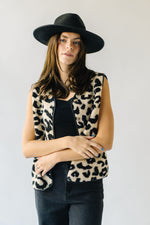 The Sabor Sherpa Vest in Leopard