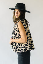 The Sabor Sherpa Vest in Leopard