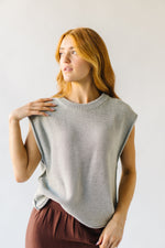 The Hartnell Knit Sweater in Heather Grey