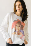 The Whitney Houston 80's Sweatshirt in White