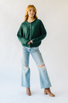 The Riggs Button-Down Sweater in Forest Green