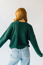 The Riggs Button-Down Sweater in Forest Green