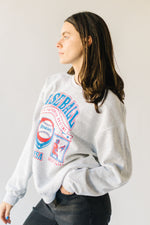 The Baseball Graphic Sweatshirt in Grey