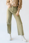 The Blaney High Rise Wide Leg Jean in Dried Herb