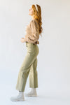 The Blaney High Rise Wide Leg Jean in Dried Herb