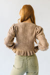 The Jenika Contrast Sleeve Sweater in Mocha