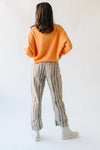 Free People: Super Sonic Printed Slim Pant in Grey Combo