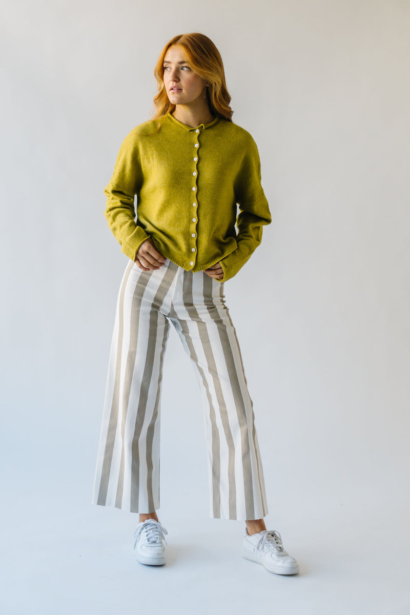 The Riggs Button-Down Sweater in Dijon Yellow