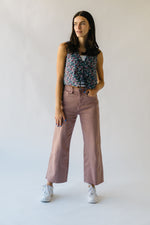 The Blaney High Rise Wide Leg Jean in Dried Rose