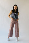 The Blaney High Rise Wide Leg Jean in Dried Rose