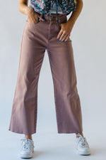 The Blaney High Rise Wide Leg Jean in Dried Rose