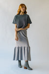 The Rivault Knit Maxi Skirt in Heather Grey