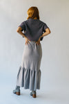 The Rivault Knit Maxi Skirt in Heather Grey