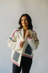 The Kentland Embroidered Jacket in Cream