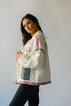 The Kentland Embroidered Jacket in Cream