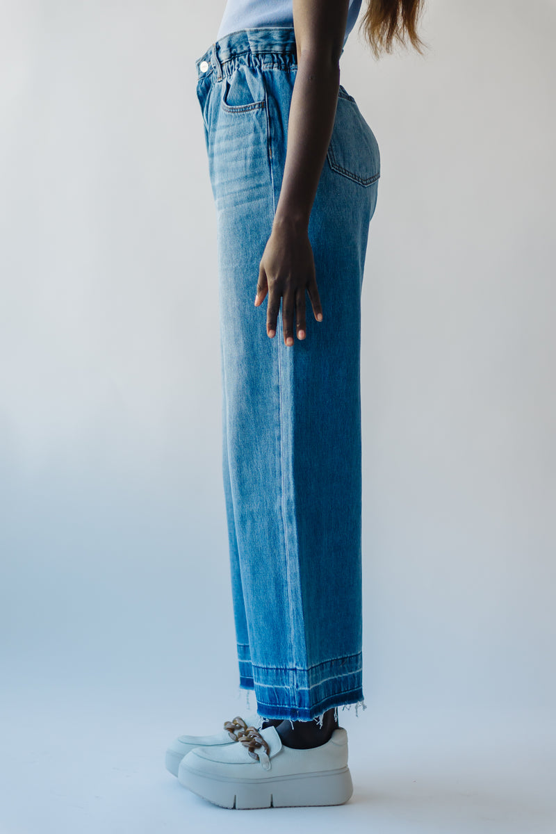 The Sikeston Super High Rise Wide Leg Jean in Medium Blue – Piper