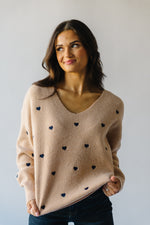 The Ladoga Patterned Sweater in Taupe