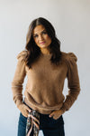 The Elburn Textured Crew Neck Sweater in Beige