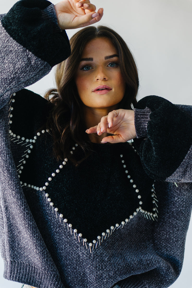 The Crother Beaded Sweater in Black
