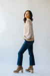 The Crandall Textured Sweater in Mocha