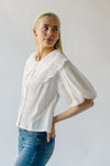 The Deswell Collared Blouse in White