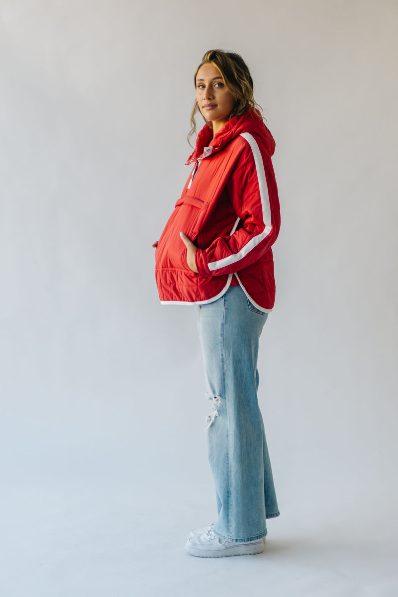 The Willamette Puffer Jacket in Crimson